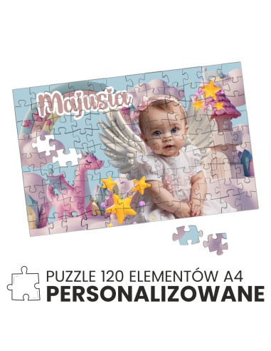 puzzle A4 personalizowane z imieniem dowolny napis WZORY