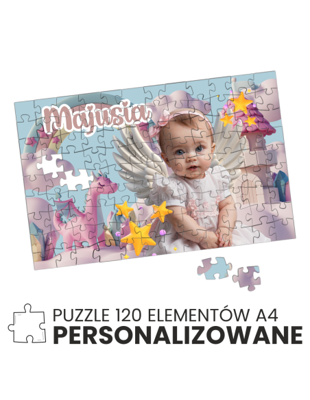 puzzle A4 personalizowane z imieniem dowolny napis WZORY