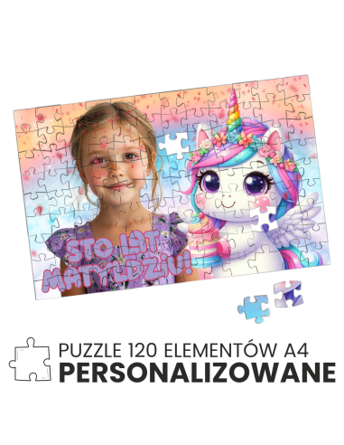 puzzle A4 gadżety personalizowane z imieniem