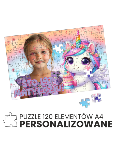 puzzle A4 gadżety personalizowane z imieniem