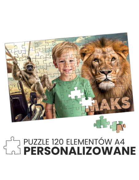 Puzzle A4 personalizowane gadżety ze zdjęciem tekstem fotopuzzle