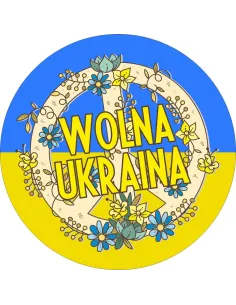 Naklejki Wolna Ukraina Etykiety 100 szt Personalizowany