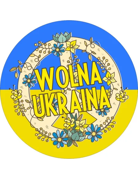 Naklejki Wolna Ukraina Etykiety 100 szt Personalizowany