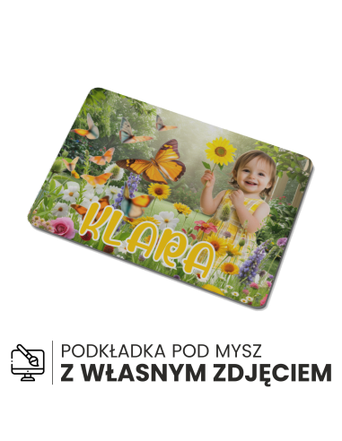 PODKŁADKA POD MYSZKĘ Z WŁASNYM NADRUKIEM TWÓJ NADRUK TEKST ZDJĘCIE LOGO