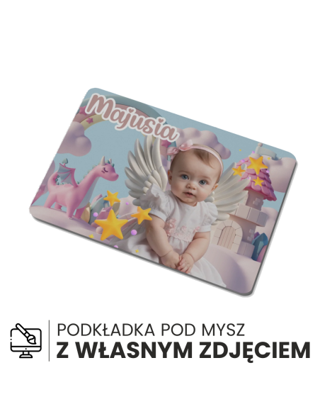 PODKŁADKA POD MYSZ z własnym nadrukiem PODKŁADKI TWOJE LOGO ZDJĘCIE grafika