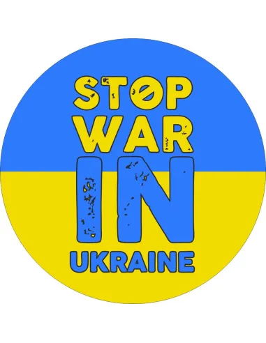 Naklejki Stop Warin Ukraine Etykiety 100 szt Personalizowany