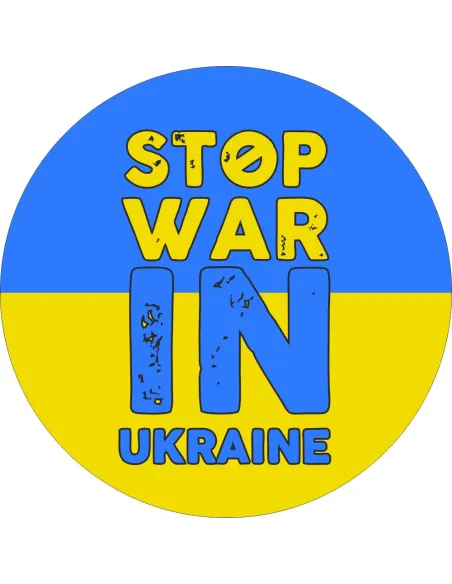 Naklejki Stop Warin Ukraine Etykiety 100 szt Personalizowany