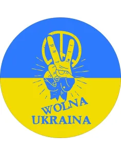 Naklejki 100 szt – Wolna Ukraina Etykiety 100 szt Reklamowy