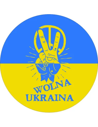 Naklejki 100 szt – Wolna Ukraina Etykiety 100 szt Reklamowy
