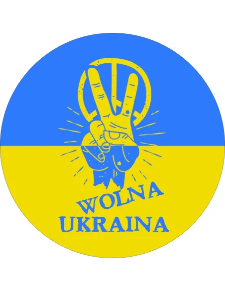 Naklejki 100 szt – Wolna Ukraina Etykiety 100 szt Reklamowy
