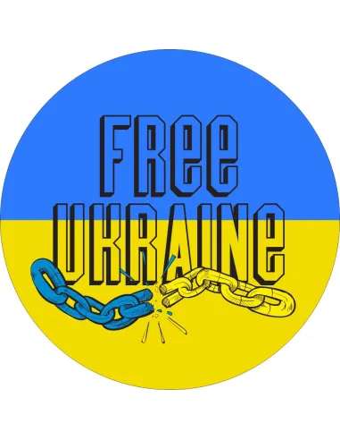 Naklejki Free Ukraine Etykiety 100 szt Personalizowany