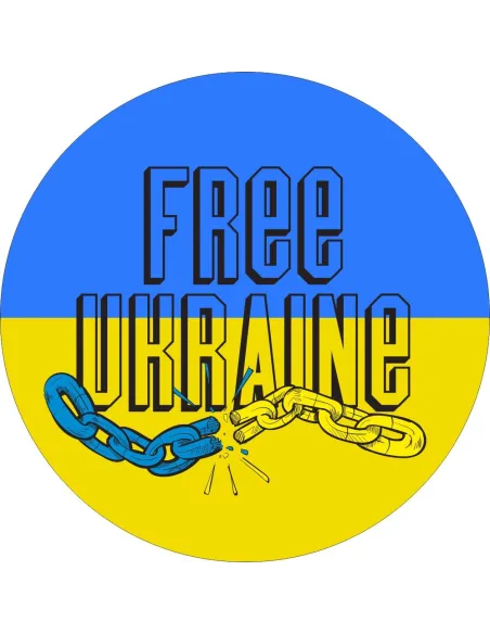 Naklejki Free Ukraine Etykiety 100 szt Personalizowany