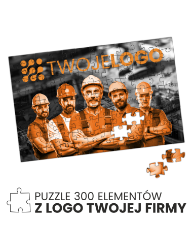 puzzle A3 30x40cm 300 elementów PERSONALIZOWANY NADRUK UV twoje logo