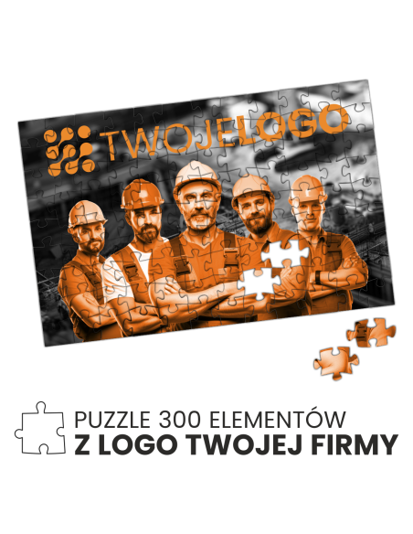 puzzle A3 30x40cm 300 elementów PERSONALIZOWANY NADRUK UV twoje logo