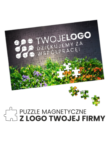puzzle magnetyczne 27,5x18,5cm 126 el. personalizowany nadruk UV TWOJE LOGO