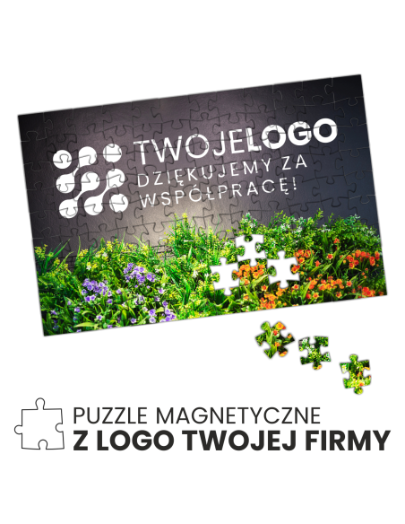 puzzle magnetyczne 27,5x18,5cm 126 el. personalizowany nadruk UV TWOJE LOGO