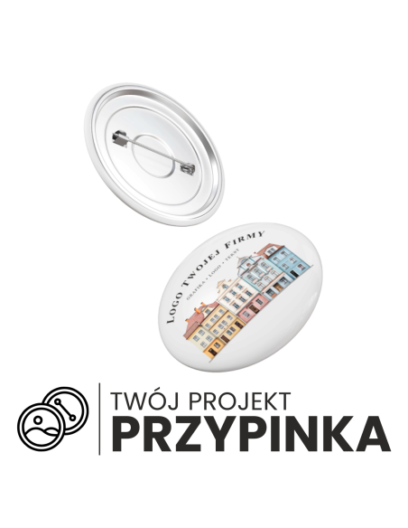 przypinka badzik buton pin TWOJA GRAFIKA 56mm 50szt