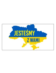 Naklejka Magnes Auto Samochód Wolna Ukraina 2x na Auto