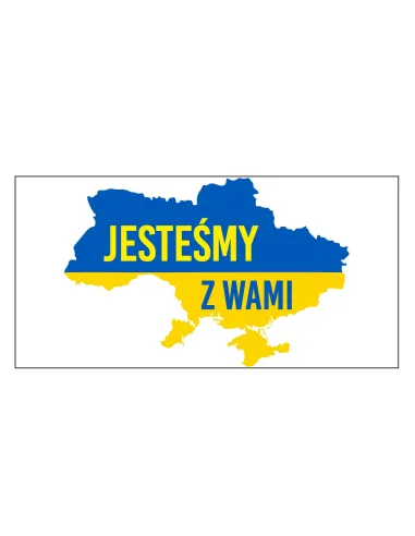 Naklejka Magnes Auto Samochód Wolna Ukraina 2x na Auto