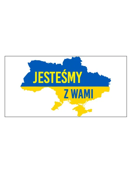Naklejka Magnes Auto Samochód Wolna Ukraina 2x na Auto