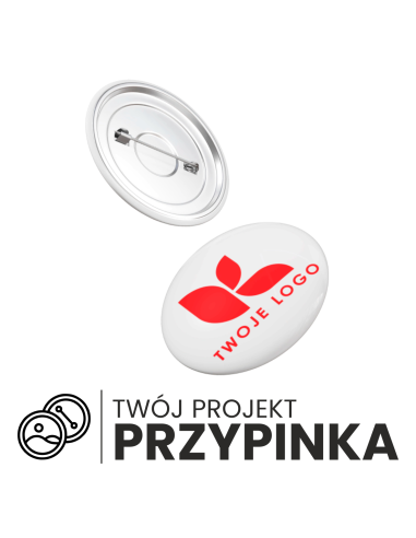 zestaw do przypinek 56mm 200szt komponenty metalowe z agrafką  buttony twoja grafika