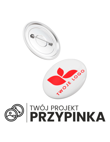 zestaw do przypinek 56mm 200szt komponenty metalowe z agrafką  buttony twoja grafika