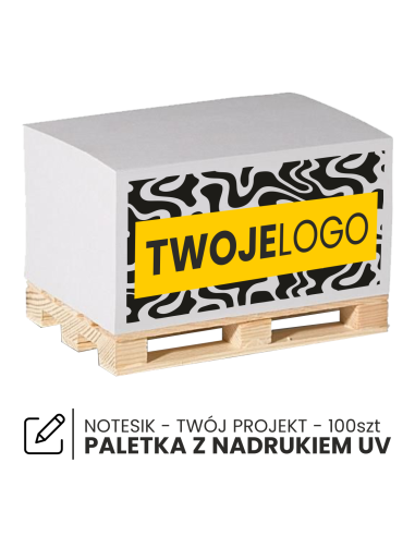 MINIPALETA KARTECZKI do notatek PALETA z nadrukiem UV TWOIM LOGO 100szt