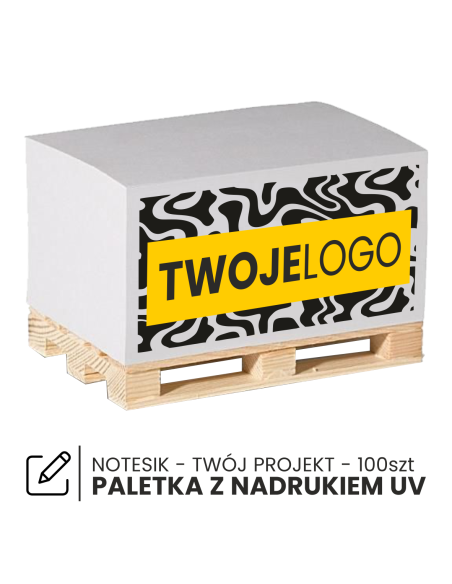 MINIPALETA KARTECZKI do notatek PALETA z nadrukiem UV TWOIM LOGO 100szt