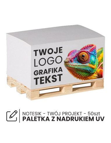 MINIPALETA KARTECZKI do notatek PALETA z nadrukiem UV TWOIM LOGO 50szt