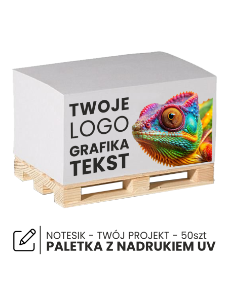 MINIPALETA KARTECZKI do notatek PALETA z nadrukiem UV TWOIM LOGO 50szt