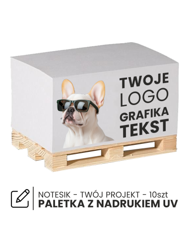 MINIPALETA KARTECZKI do notatek PALETA z nadrukiem UV TWOIM LOGO 10szt