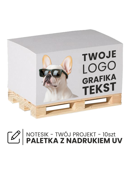 MINIPALETA KARTECZKI do notatek PALETA z nadrukiem UV TWOIM LOGO 10szt