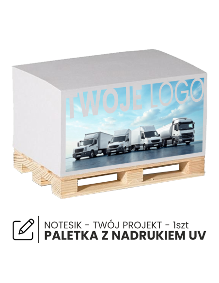 MINIPALETA KARTECZKI do notatek PALETA z nadrukiem UV TWOIM LOGO 1szt