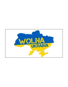 Naklejka na Auto Magnes Samochód Wolna Ukraina 2x Reklamowy