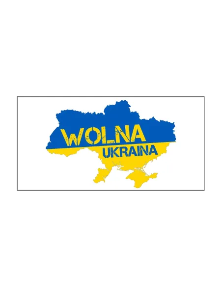 Naklejka na Auto Magnes Samochód Wolna Ukraina 2x Reklamowy
