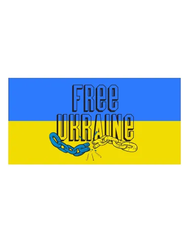 Naklejka Magnes na Auto Samochód Wolna Ukraina 2x Pamiątkowe