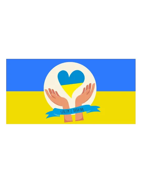 Naklejka – Na Auto Magnes Samochód Wolna Ukraina z Nadrukiem