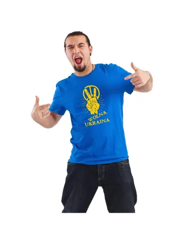 Koszulka z Nadrukiem – Wolna Ukraina Personalizowany