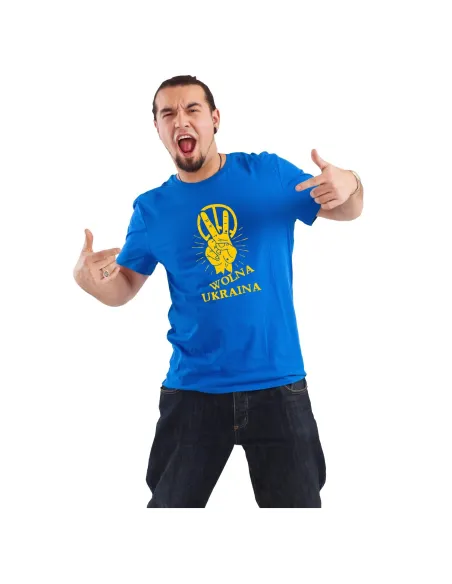 Koszulka z Nadrukiem – Wolna Ukraina Personalizowany