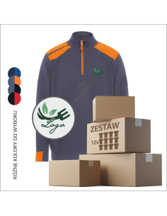 Bluza z zamkiem z haftem | Odzież firmowa | Personalizacja  6szt