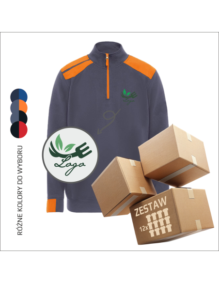 Bluza z zamkiem i personalizacją | Odzież reklamowa | Haft 12szt