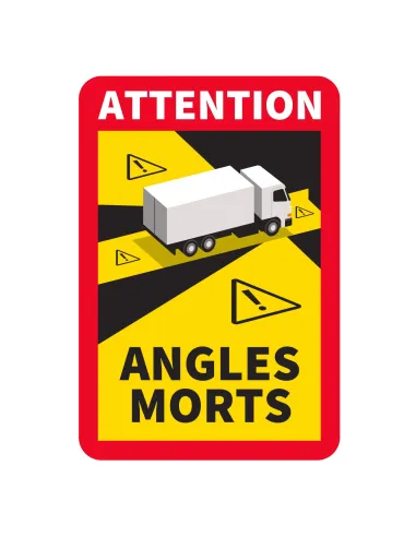 Naklejka Magnes Angles Morts Oznaczenie Tir Fr 5 szt