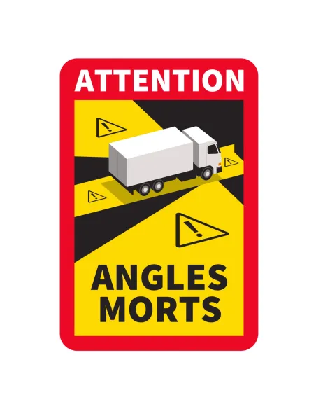 Naklejka Magnes Angles Morts Oznaczenie Tir Fr 5 szt