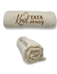 Ręcznik z Haftem Prezent dla Taty Tata Personalizowany
