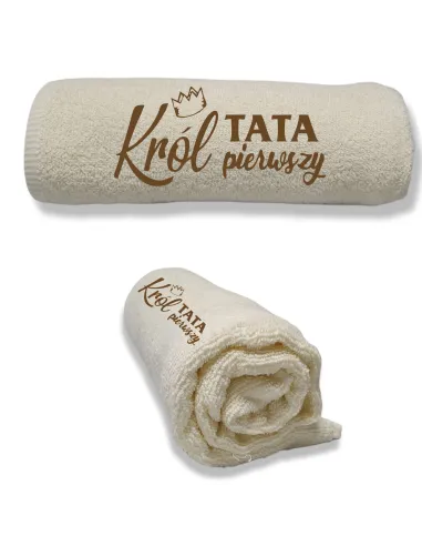 Ręcznik z Haftem Prezent dla Taty Tata Personalizowany
