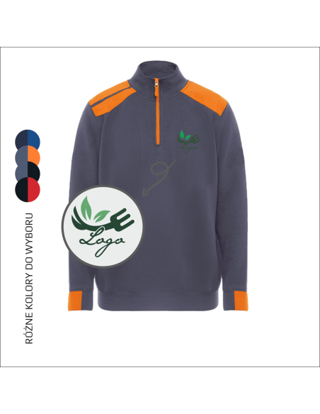 Bluza z zamkiem i personalizacją | Odzież reklamowa | Haft 12szt