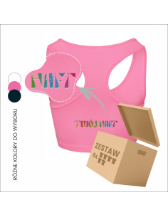 Crop top damski z haftem | Odzież promocyjna | Logo zespołu 6 sztuk