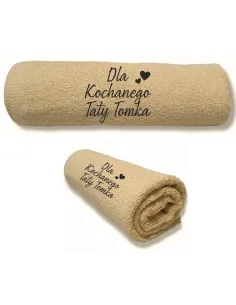 Ręcznik z Haftem Personalizowany na Prezent dla Taty