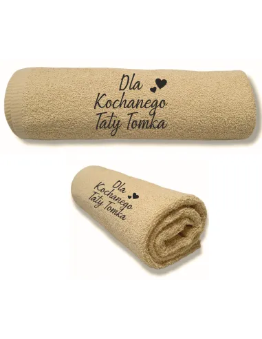 Ręcznik z Haftem Personalizowany na Prezent dla Taty