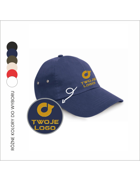 Plush Cap z personalizacją | Haft logo | Odzież firmowa 12szt
